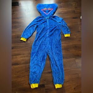 Huggy Wuggy Adult Size L / XL Poppy Playtime Costume One Piece Zipped